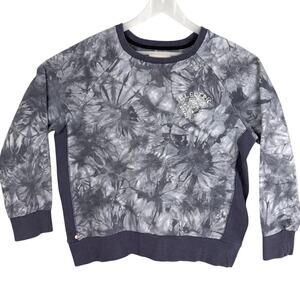 Y2K Electric Volcom Tie Dye Unisex Crew Neck Sweatshirt Patina Hardware Size M